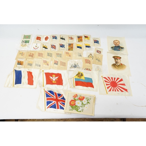 331 - A Collection of Original Silks to include around 30 Flags of the British Empire, 15 Military Flags &... 