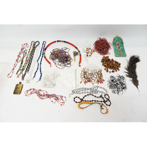 171 - A Collection of Costume Jewellery to include Necklaces, Head Band, Brooch, Scent Bottle, etc.