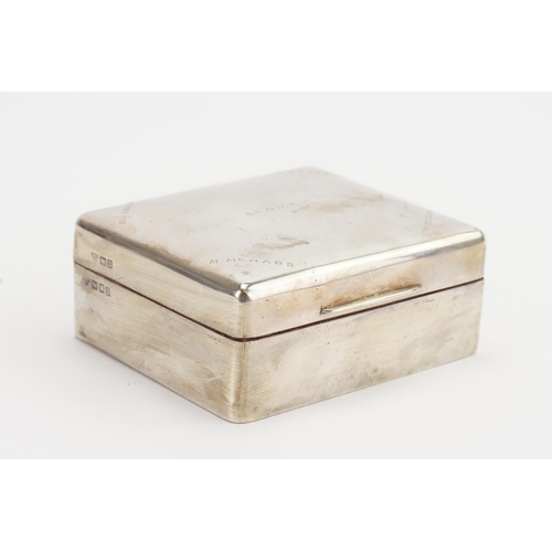 89 - A small silver cigarette box.