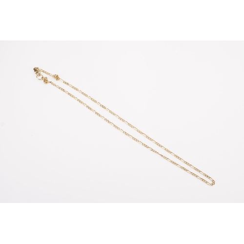 164 - A 9ct gold marked chain. AF. Weight 5g.