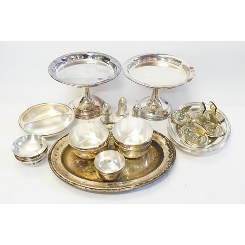 79 - A Collection of Silver Plated items to include Tazzas, Flats, Sunday Dishes, etc.