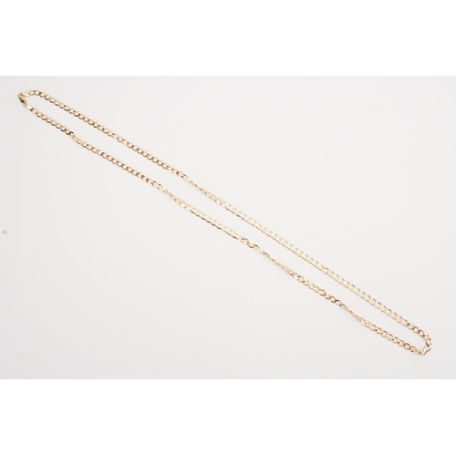 100 - A 9ct gold chain. Weight 12.2g. Length 71cm.