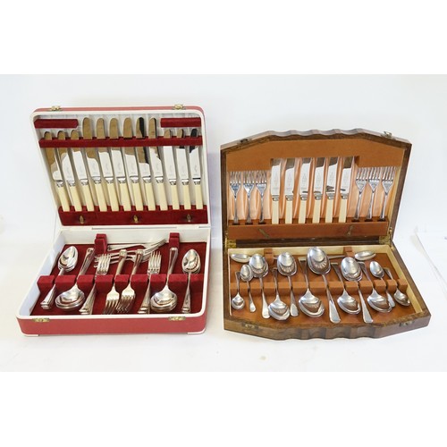 88A - Two Canteens of Cutlery to include one of Art Deco Silver Plated design in Case & one other by 