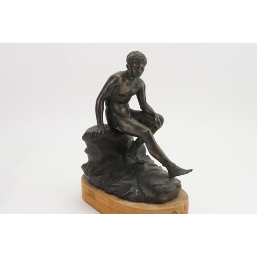 575 - A Classical Bronze Study of a Young Man 