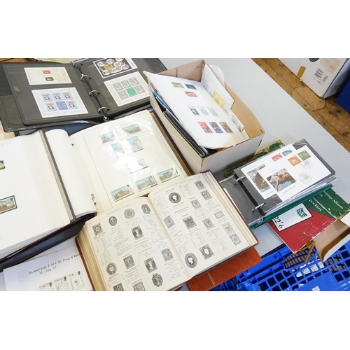 316 - 10 x Stamp Albums to include a General Collection. Needs Viewing.