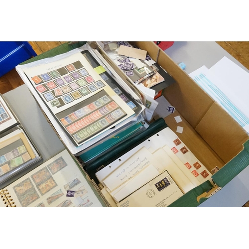 328 - A Box of General Stamp Albums, Machins, PHQ Cards, Loose Sheets, Some Better. Needs Viewing.