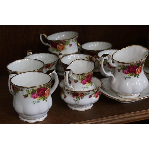 773 - A Royal Albert in the Old Country Roses Tea Set consisting of Cups, Saucers, Serving Plates, Milk Ju... 