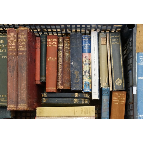 596 - A Collection of Books to include Cripp's English Plate, 50 Years of Vaudeville, W.E. Johns Gimlet, e... 