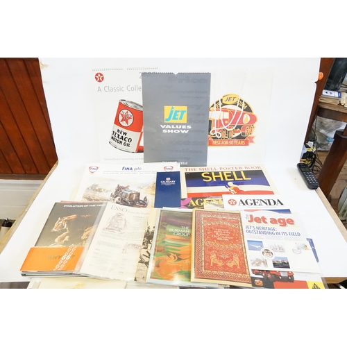 357 - A Collection of Texaco, Jet, Shell Posters & Calendars along with Magazines related to the Calendars... 