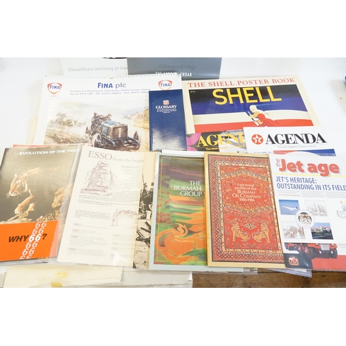 357 - A Collection of Texaco, Jet, Shell Posters & Calendars along with Magazines related to the Calendars... 