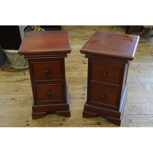 510 - A Pair of Modern Bedside Tables with Two Drawers made by 