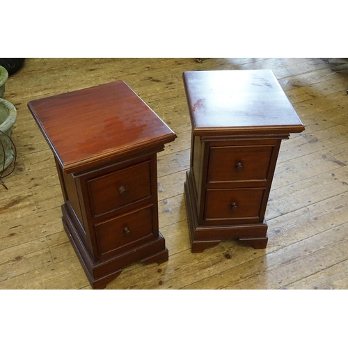 510 - A Pair of Modern Bedside Tables with Two Drawers made by 