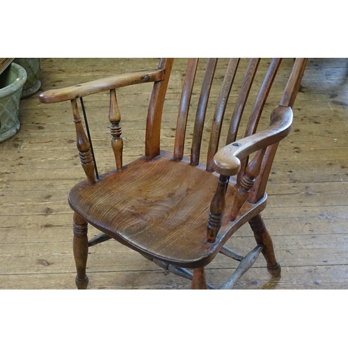 509 - A single stick back chair.