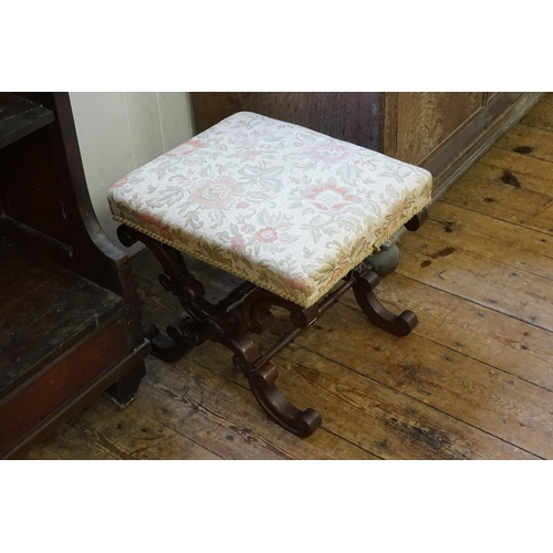 531 - A Victorian design Ex-Framed Stool.