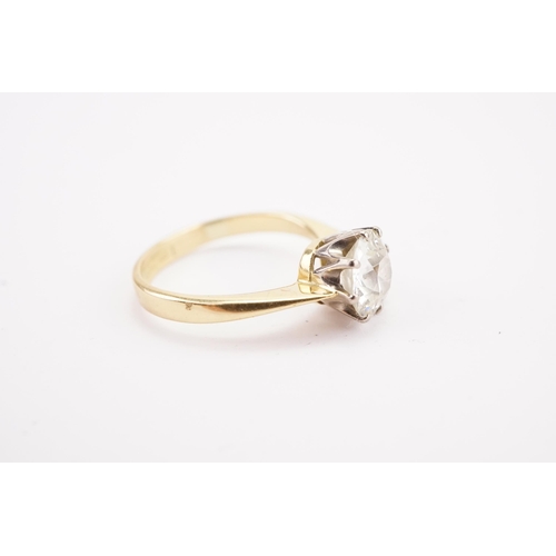 110 - A 1.2ct Diamond Solitaire Ring. Size J.