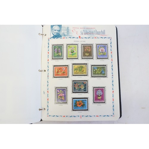 302 - An Album of Stamps to include the Complete Winston Churchill Collection, a Scarce Album. Costing $50... 