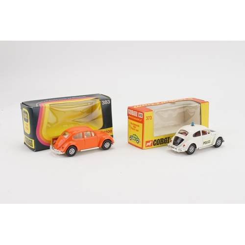 17 - A Pair of 1970s Corgi V.W. Beetle's to include No: 383 