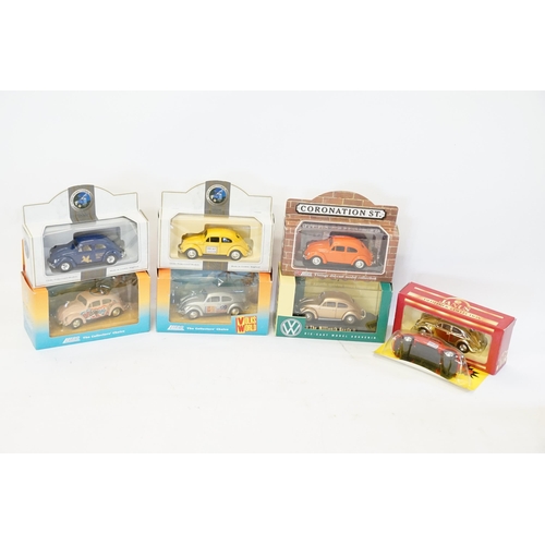 190 - A Collection of 8 x Lledo V.W. Beetle Boxed models to include 