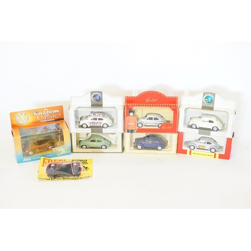 191 - A Collection of 8 x Lledo V.W. Beetle Boxed models to include 