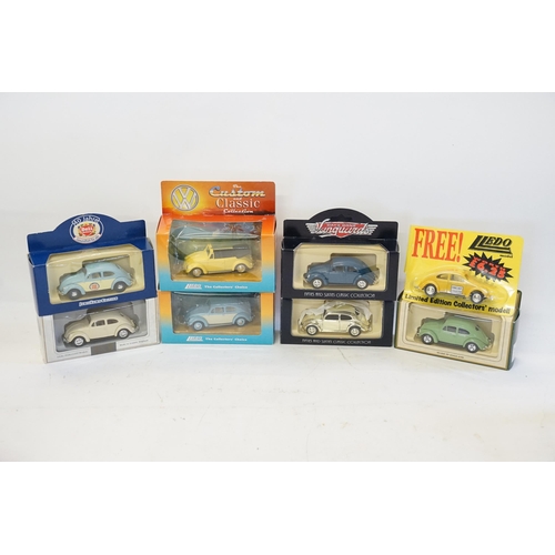 194 - A Collection of 8 x Lledo V.W. Beetle Boxed models to include 