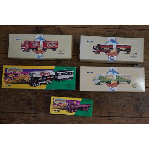 70 - Five Boxed Corgi Classic Trucks to include Two 