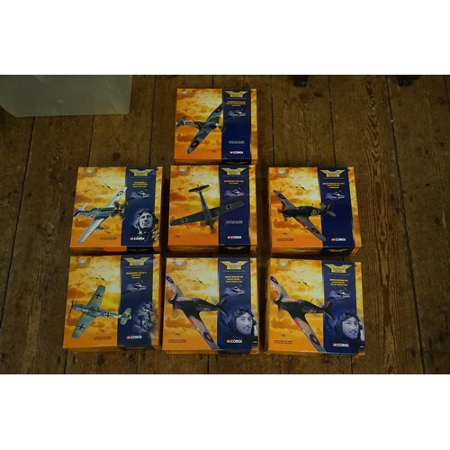 76 - A Collection of 7 x Boxed Corgi Aviation Archive models to include 49003, 49103, 49302, 49203, 49202... 