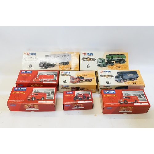 81 - A Collection of 8 x Boxed Corgi Classic models to include 05901, 07401, 06203, 15002, 20801, 11401, ... 