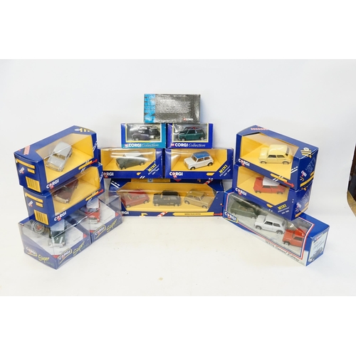 93 - A Collection of 13 x Boxed Corgi Mini models to include two Gift Sets, Rally Mini's, etc.