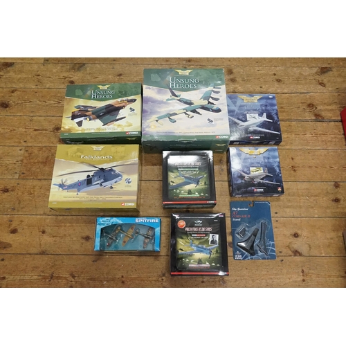 94 - A Collection of & x Boxed Corgi Aviation Series Planes to include 47106, 47114, PR99417, PR99403, AA... 