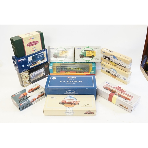 98 - A Collection of 12 x Boxed Corgi Classic models to include Trucks & Vans.