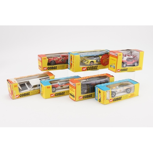 106 - 7 x Boxed Whizwheels models to include numbers 394, 418, 303, 158, 159, 344 & 381. The models and bo... 