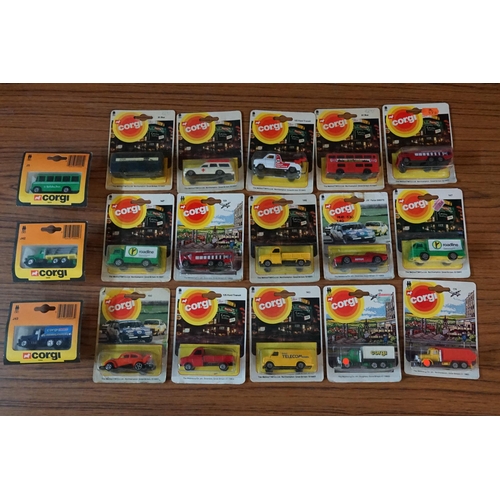 111 - A Collection of 18 x Corgi Juniors to include Buses, Cars, Airport Rescue, Vans, etc. The models app... 