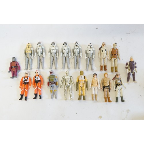 631 - A Collection of Kenner Star Wars Figures to include Boba Fett, C3-P0, Luke, Princess Leia, Bossk, et... 