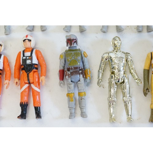 631 - A Collection of Kenner Star Wars Figures to include Boba Fett, C3-P0, Luke, Princess Leia, Bossk, et... 