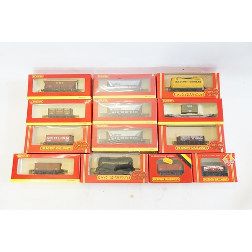 373 - A Collection of 13 Boxed Hornby Wagons all as new & appear Unused.