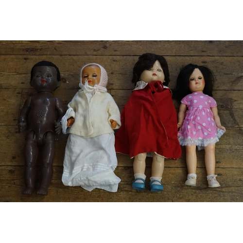 526 - A Collection of Four 1960s Dolls, one AF.