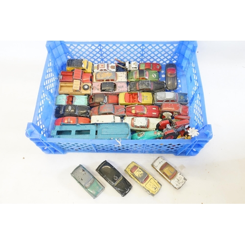 160 - A Collection of 20+ 1960s Play Worn Corgi Models to include a Ecurie Ecosse Car Transporter, Ford Th... 