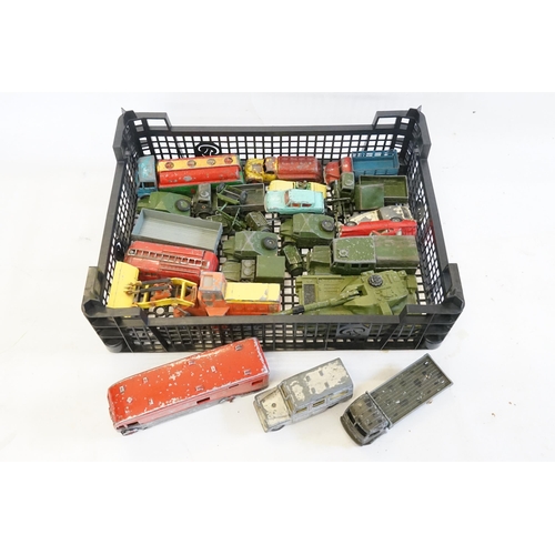 395 - A Collection of 20+ 1950s/1960s Play Worn Dinky Models to include a Volvo 1800S, Ford Anglia, Fire E... 