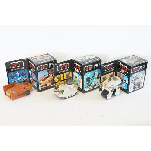 614 - A set of three Star Wars Return of the Jedi Kenner sets, to include MLC-3, MTV-7, AST-5.