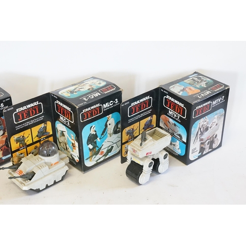 614 - A set of three Star Wars Return of the Jedi Kenner sets, to include MLC-3, MTV-7, AST-5.