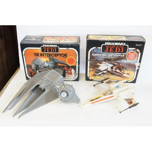 622 - A set of Star Wars Return of the Jedi X-wing fighter and interceptor (broken). Not checked for conte... 