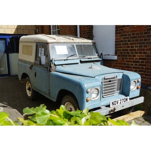 461 - A “Land-Rover Series III Hardtop” (Petrol) finished in Light Blue with a White Removable Hardtop. Th... 