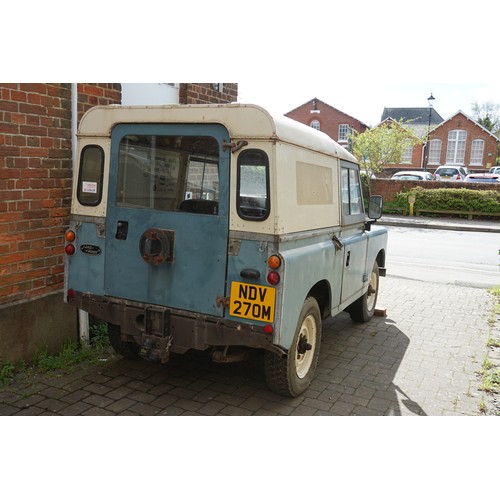 461 - A “Land-Rover Series III Hardtop” (Petrol) finished in Light Blue with a White Removable Hardtop. Th... 