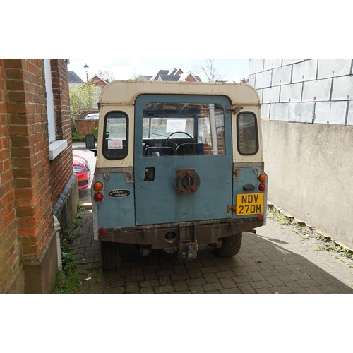 461 - A “Land-Rover Series III Hardtop” (Petrol) finished in Light Blue with a White Removable Hardtop. Th... 