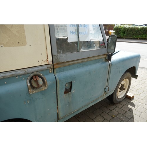 461 - A “Land-Rover Series III Hardtop” (Petrol) finished in Light Blue with a White Removable Hardtop. Th... 