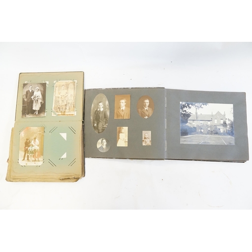 233 - A Family Postcard Album containing a Collection of WWI & Regional Cards along with a Family Photogra... 