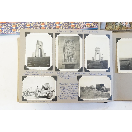 232 - A Collection of Post Cards & a Family Album to include Ciro from Tripoli, 569 GT Coy RASC, etc. Need... 