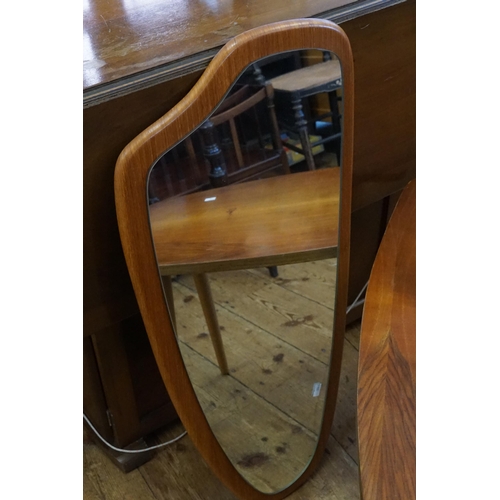 441 - A 1950s Drop-Flap Dining Table, a Free Form Mirror & a Coffee Table.