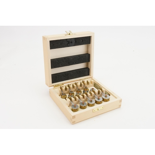 167 - A Bergeon 2795 watch makers right handed main spring winder set. Of 17 set supply.