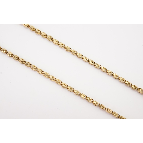 119 - Ex Collection of Mariam Jans Daughter. A 18ct gold Byzantine chain. Length 62cm. Weight 25.5g. (No. ... 